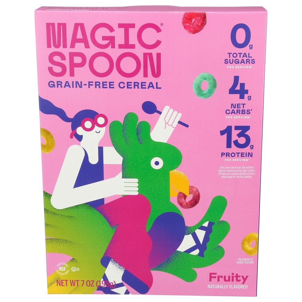 Magic Spoon Fruity Grain Free Cereal, 7 Ounce -- 8 per case