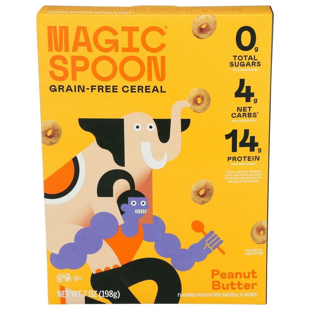 Magic Spoon Peanut Butter Grain Free Cereal, 7 Ounce -- 8 per case