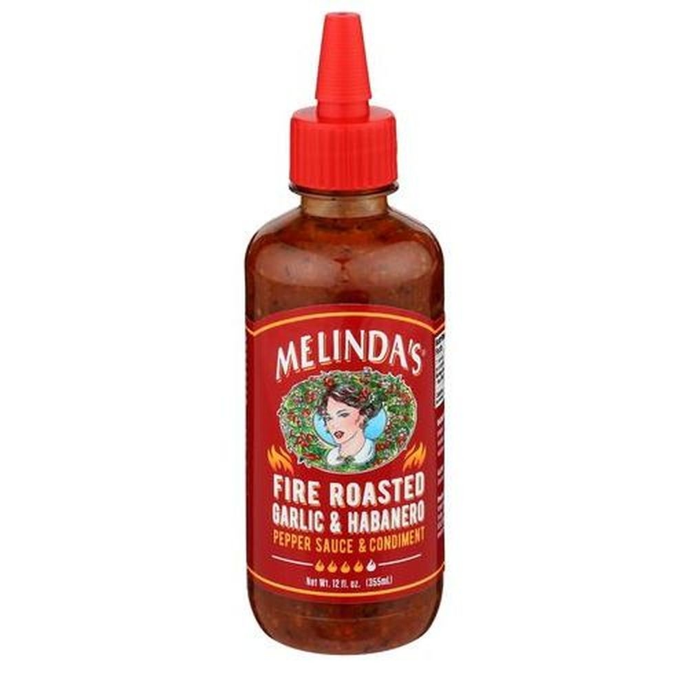 Melindas Fire Roasted Garlic and Habanero Pepper Sauce and Condiment, 12 Ounce -- 6 per case