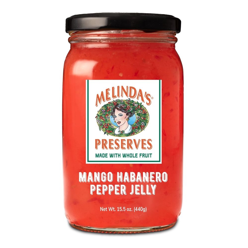Melindas Whole Fruit Preserves Mango Habanero Pepper Jelly, 15.5 Ounce -- 6 per case