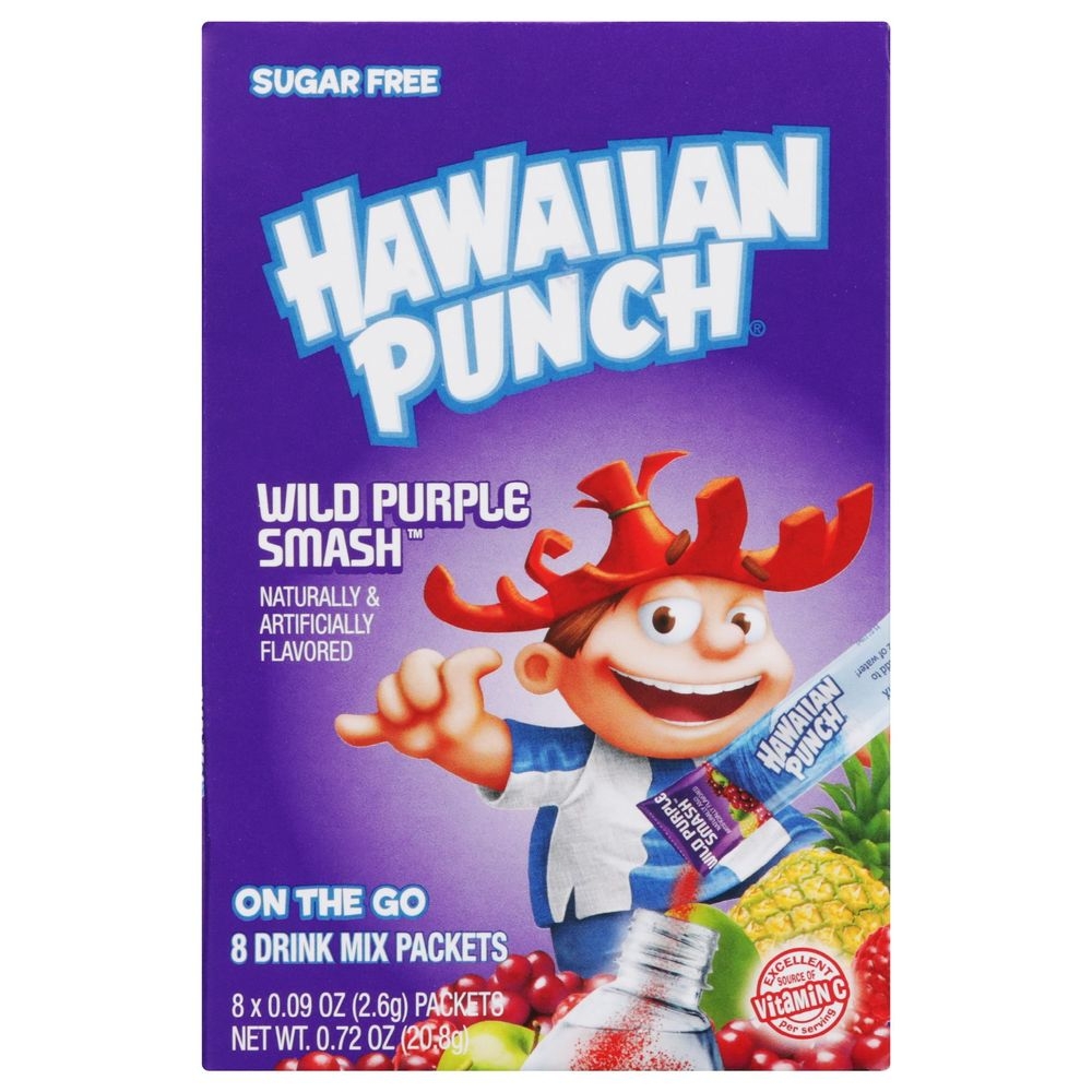 Hawaiian Punch Wild Purple Smash Powder Drink Mix, 0.75 Ounce -- 12 per case