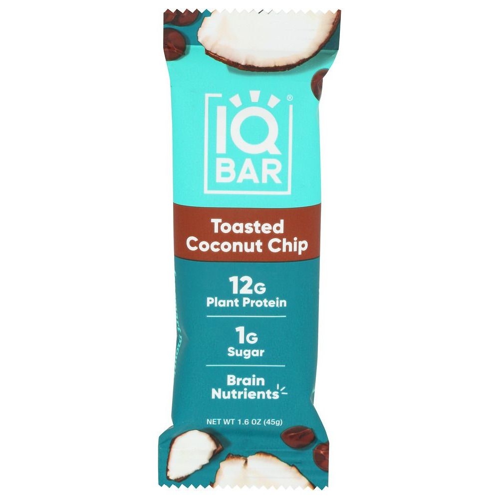 IQ Bar Toasted Coconut Chip Protein Bar, 1.6 Ounce -- 12 per case