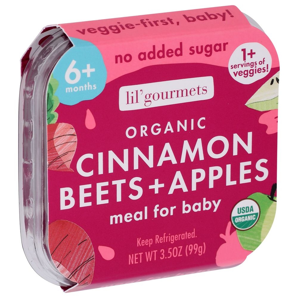 Lil Gourmets Organic Cinnamon Beets and Apples Veggie Meal, 3.5 Ounce -- 8 per case