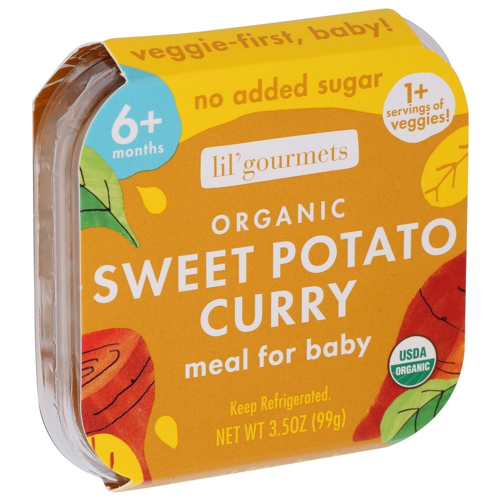 Lil Gourmets Organic Sweet Potato Curry Meal for Baby, 3.5 Ounce -- 8 per case