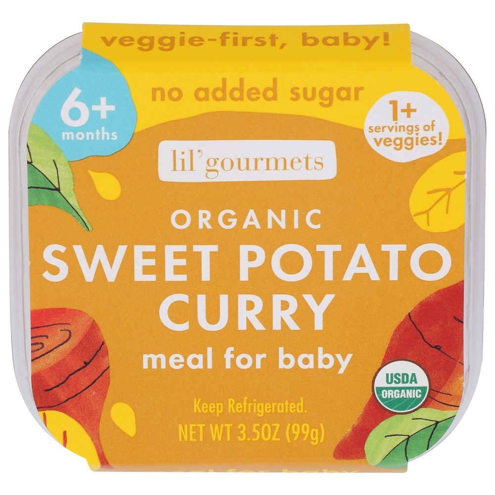 Lil Gourmets Organic Sweet Potato Curry Meal for Baby, 3.5 Ounce -- 8 per case