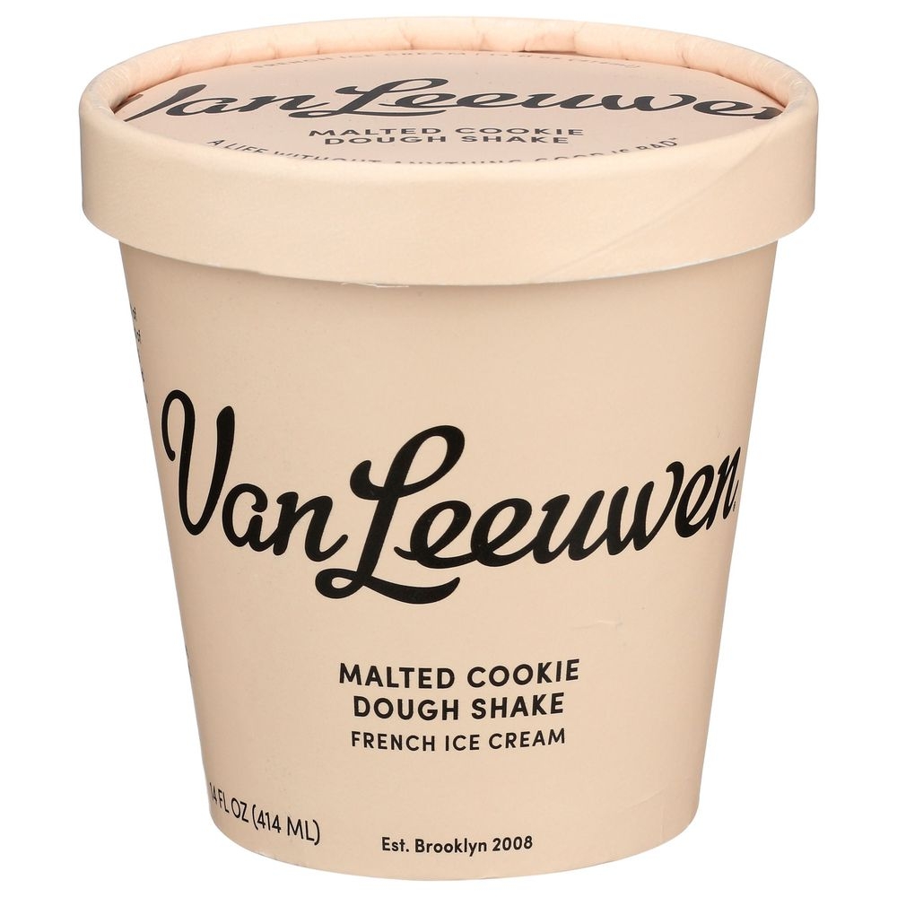 Van Leeuwen Chocolate Chip Cookie Dough French Ice Cream, 14 Fluid Ounce -- 8 per case