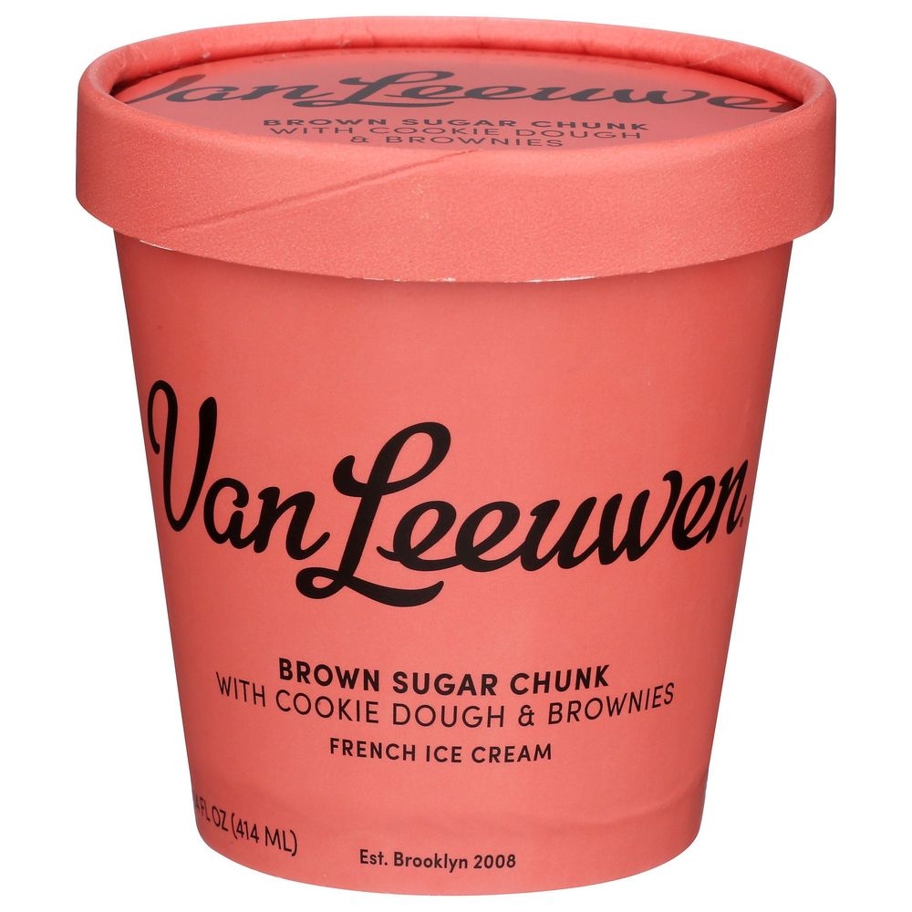 Van Leeuwen Brown Sugar Chunk Ice Cream, 14 Ounce -- 8 per case