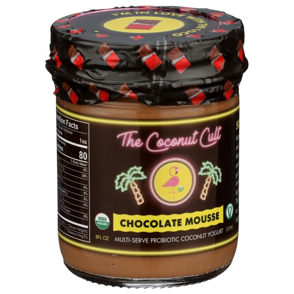 The Coconut Cult Organic Chocolate Mousse Probiotic Coconut Yogurt, 8 Fluid Ounce -- 6 per case