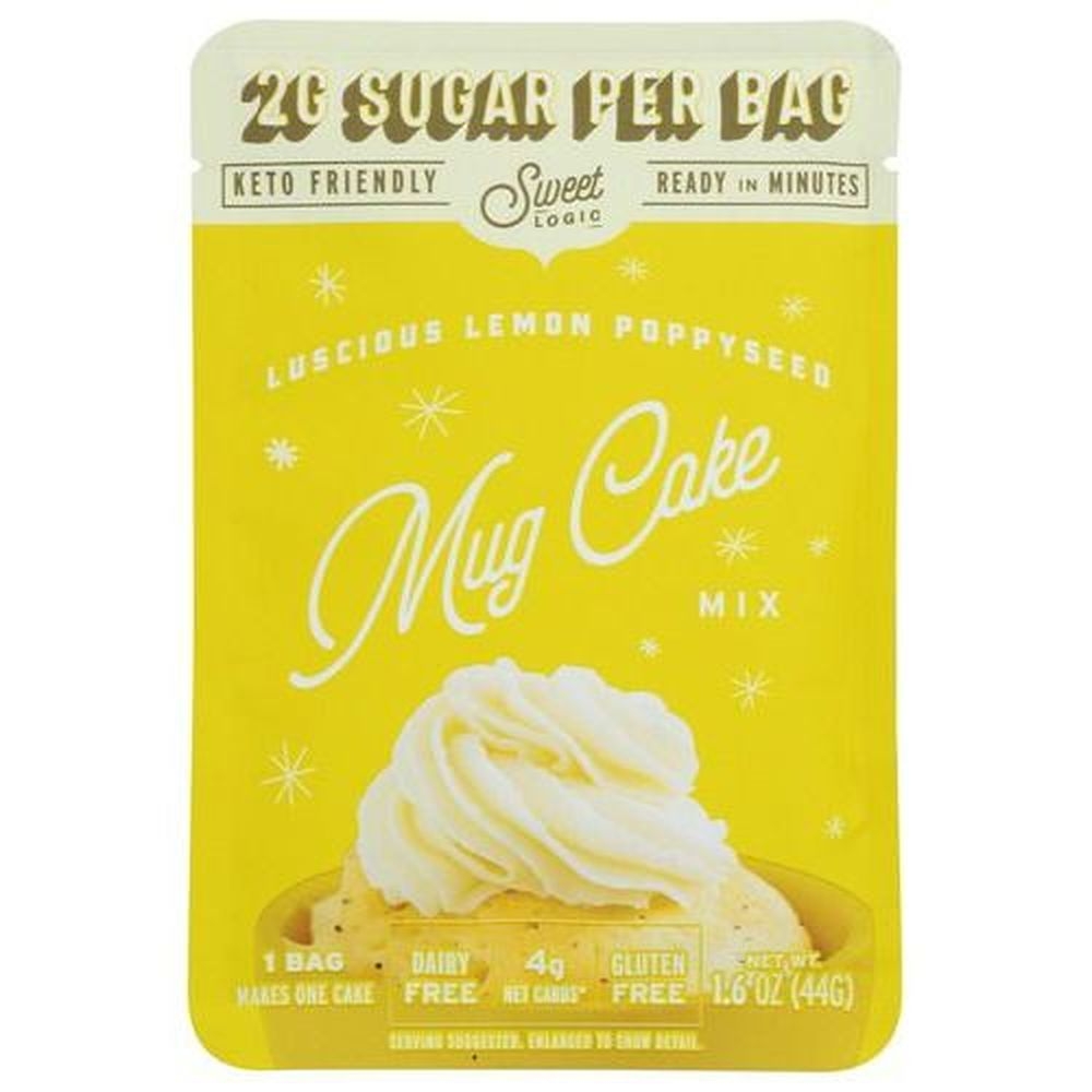 Sweet Logic Lemon Poppyseed Mug Cake Mix, 1.6 Ounce -- 10 per case