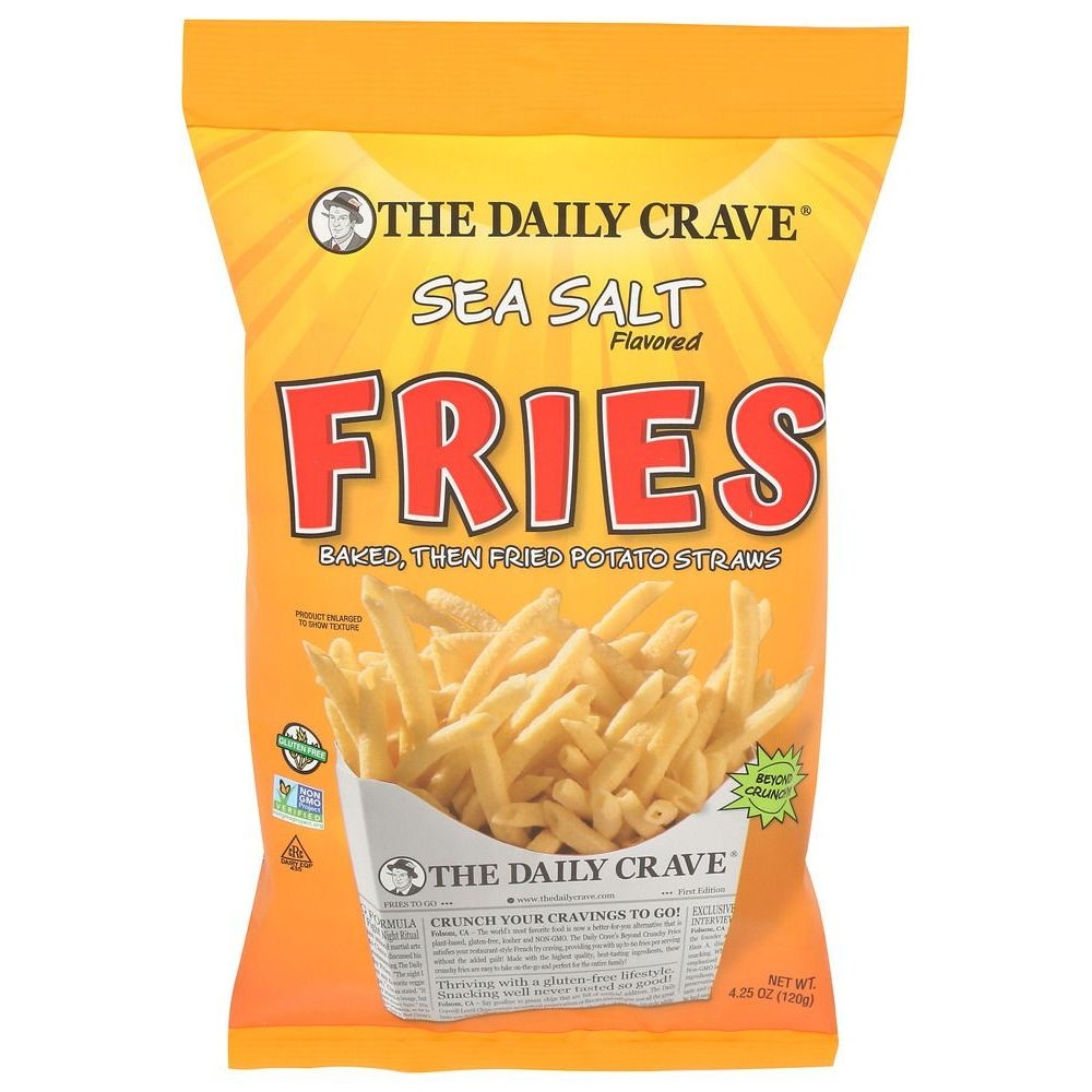 The Daily Crave Sea Salt Fries, 4.25 Ounce -- 8 per case