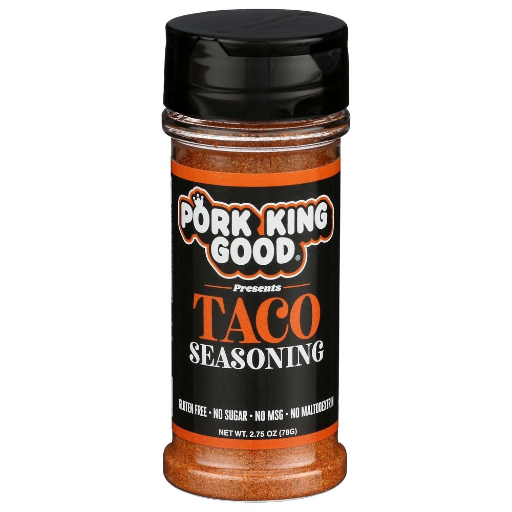 Pork King Good Taco Seasoning, 2.75 Ounce -- 6 per case