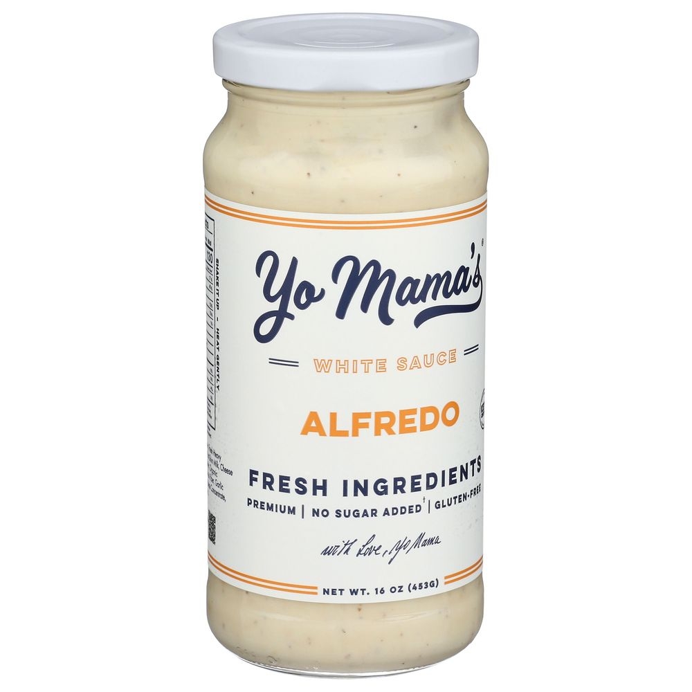 Yo Mamas Foods Classic Alfredo Sauce, 16 Ounce -- 6 per case