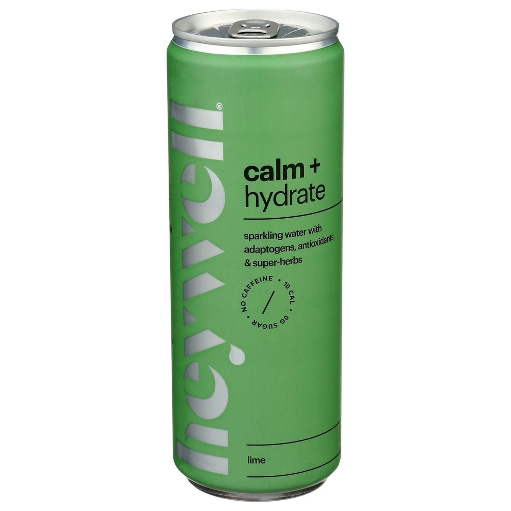 Heywell Calm Plus Hydrate Lime Sparkling Water, 12 Fluid Ounce -- 12 per case