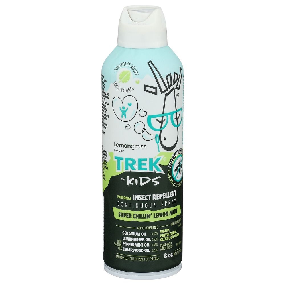 Lemongrass Farms Trek Natural Insect Reppllent for Kids, 8 Fluid Ounce