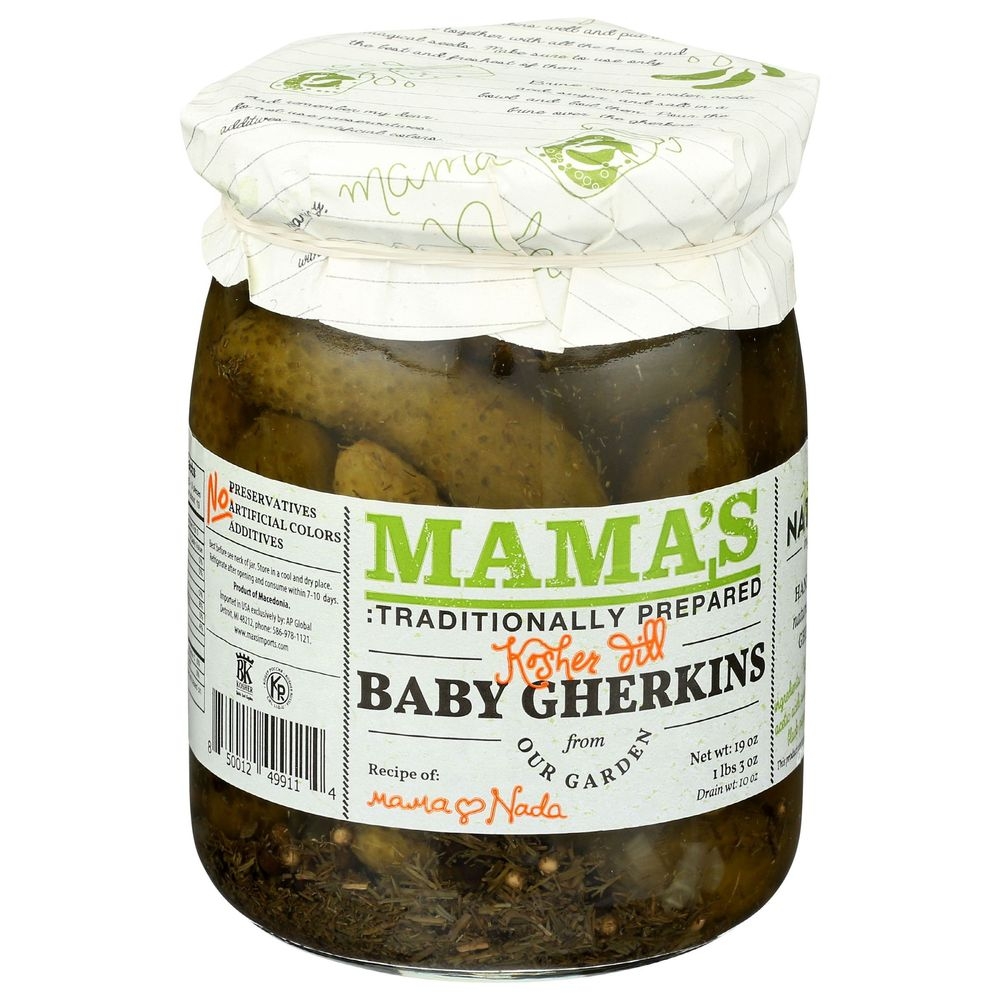 Mamas Baby Dill Gerkins, 19 Ounce -- 6 per case