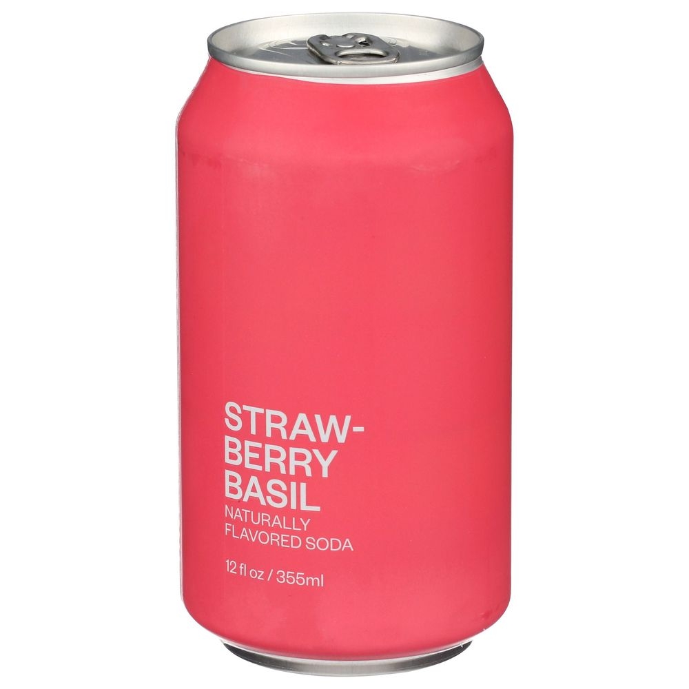 United Sodas Of America Strawberry Basil Soda, 12 Fluid Ounce -- 12 per case