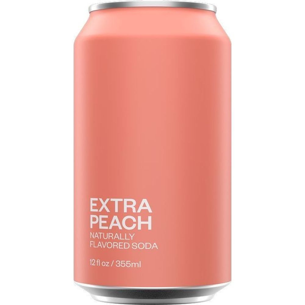 United Soda Of America Extra Peach Soda, 12 Fluid Ounce -- 12 per case