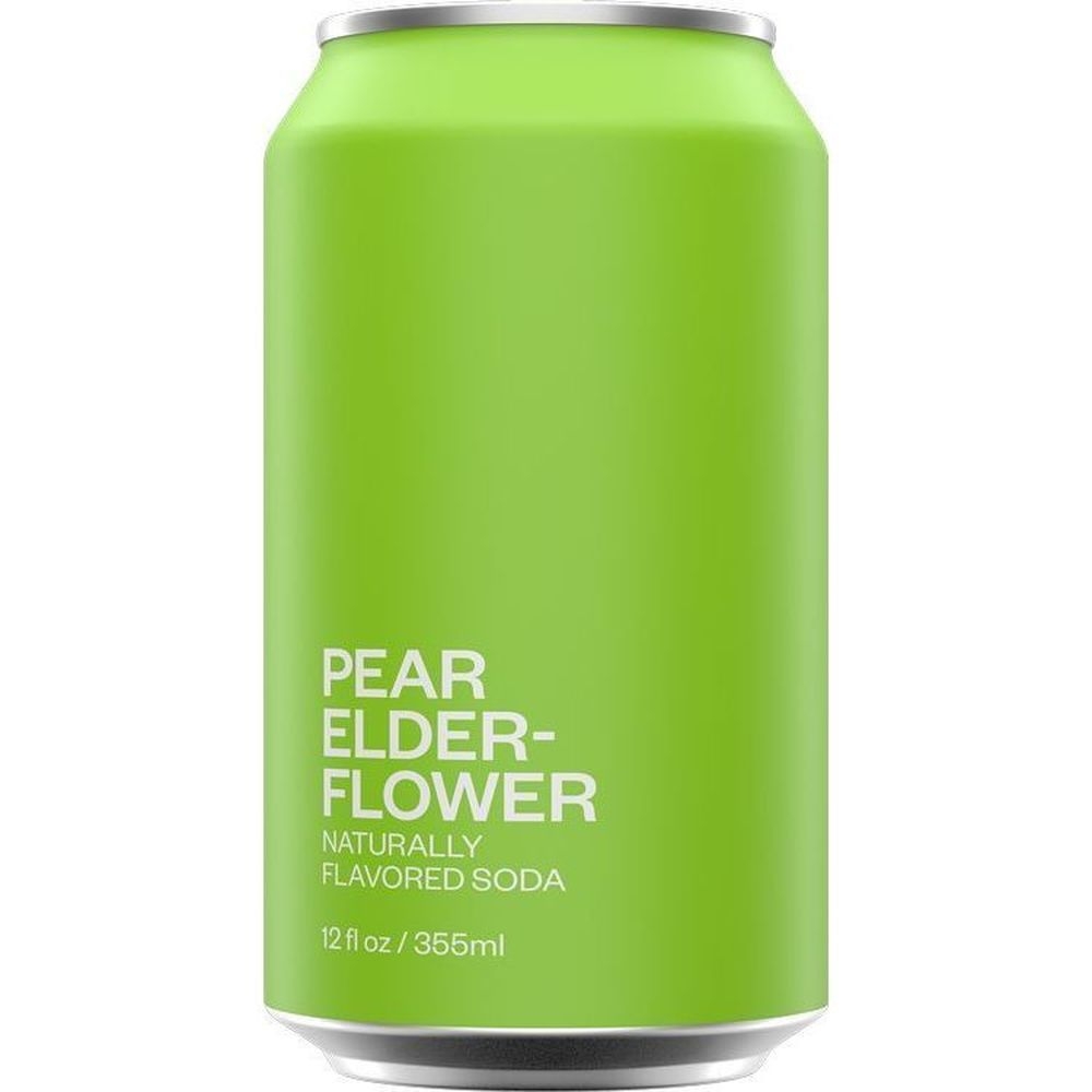 United Soda Of America Pear Elderberry Soda, 12 Fluid Ounce -- 12 per case
