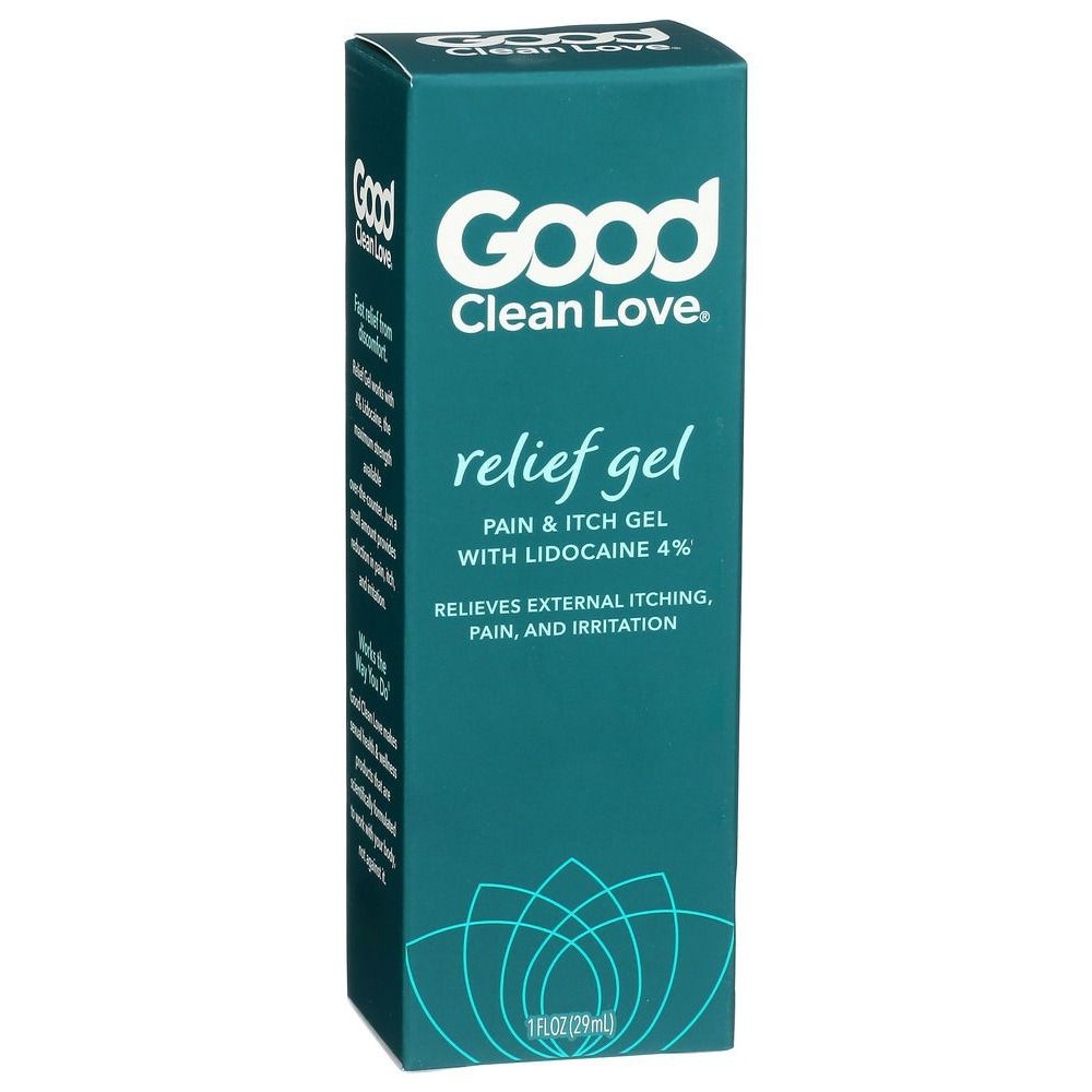Good Clean Love Pain and Itch Relief Gel with 4 Percent Lidocaine, 1 Fluid Ounce