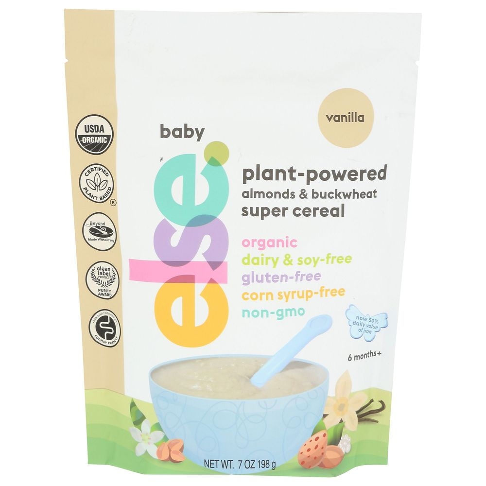 Else Organic Plant Based Vanilla Nutrition Baby Cereal, 7 Ounce -- 6 per case
