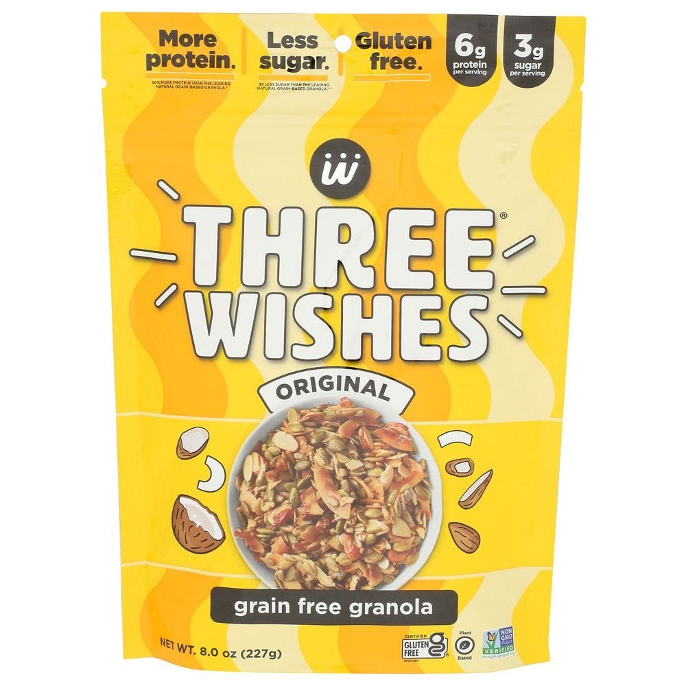 Three Wishes Original Granola, 8 Ounce -- 8 per case