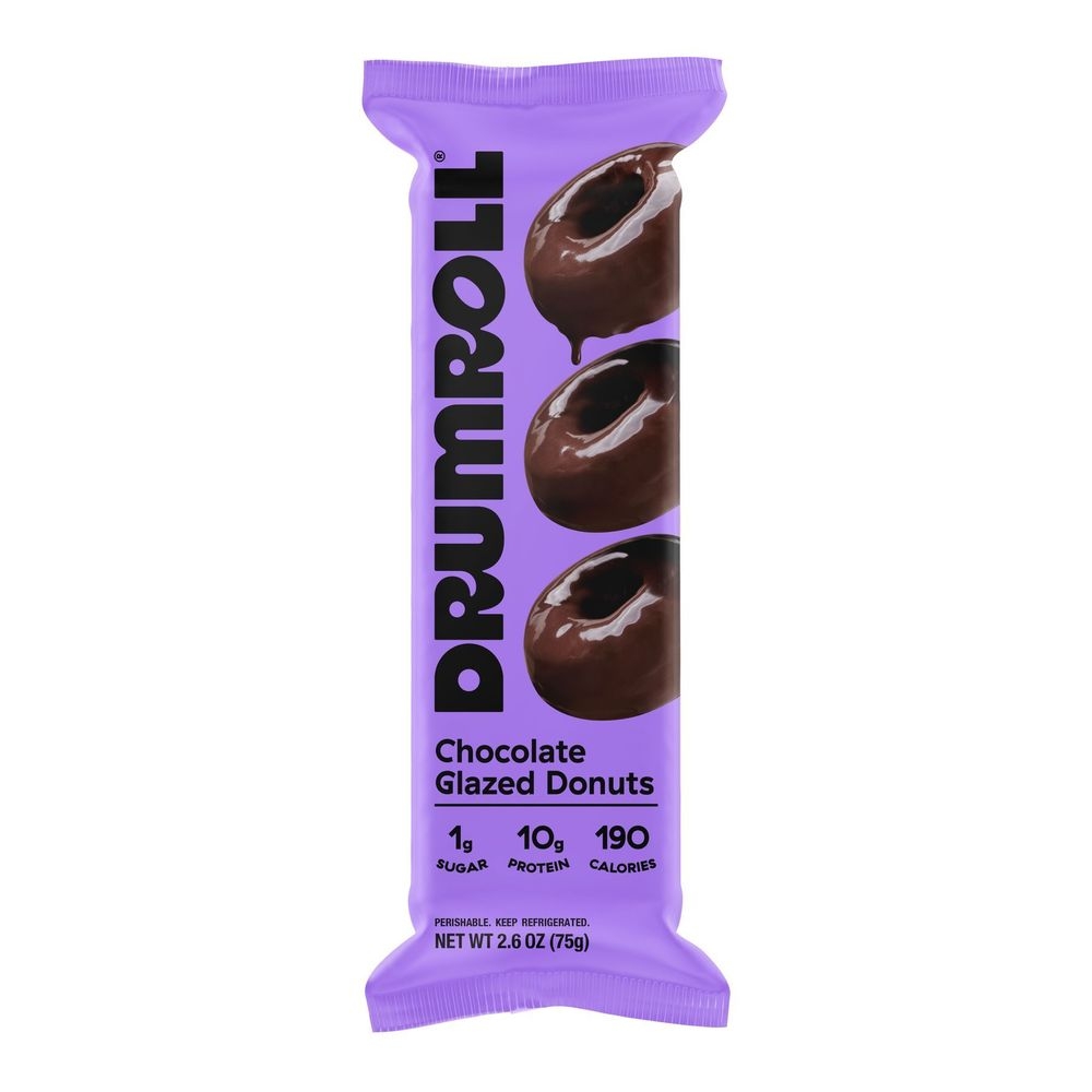 Drumroll Plant Based Double Chocolate Mini Donuts, 2.6 Ounce -- 12 per case
