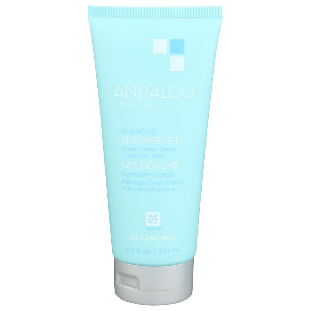 Andalou Naturals Clarifying Salicylic Acid Grapefruit Shower Gel, 8.5 Fluid Ounce