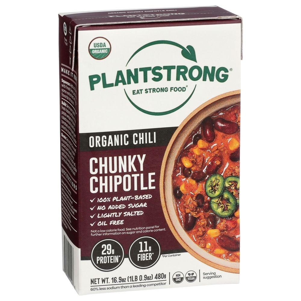 Plantstrong Organic Chunk Chipotle Chili Soup, 16.9 Ounce -- 6 per case