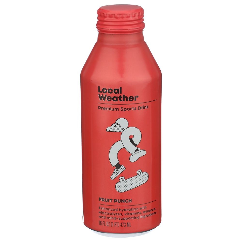 Local Weather Fruit Punch Sport Drink, 16 Fluid Ounce -- 12 per case