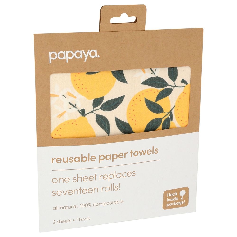 Papaya Squeeze Reuse Paper Towel, 2 count -- 10 per case