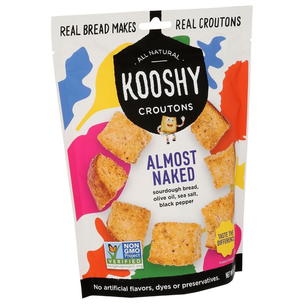 Kooshy Almost Naked Croutons, 5 Ounce -- 6 per case
