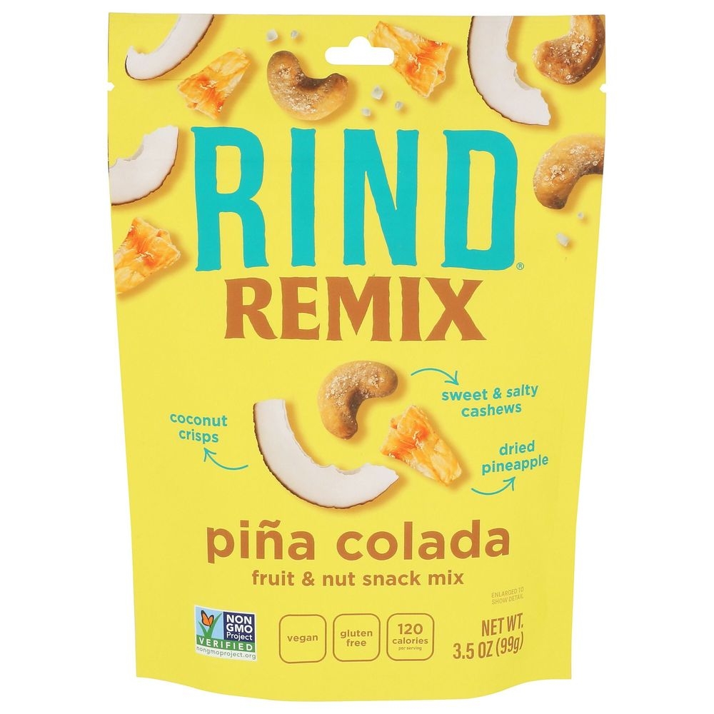 Rind Pina Colada Fruit and Nut Snacks Mix, 3.5 Ounce -- 6 per case