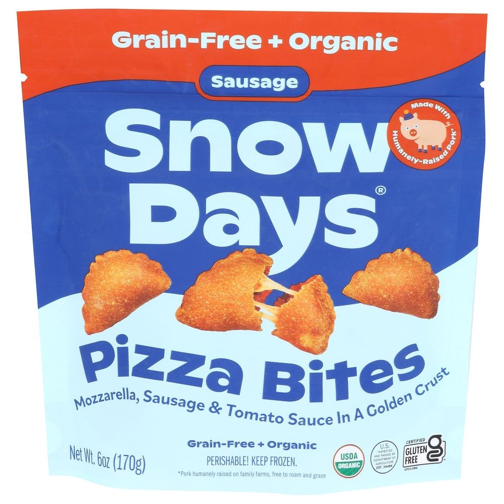 Snow Days Organic Sausage Grain Free Pizza Bites, 6 Ounce -- 6 per case