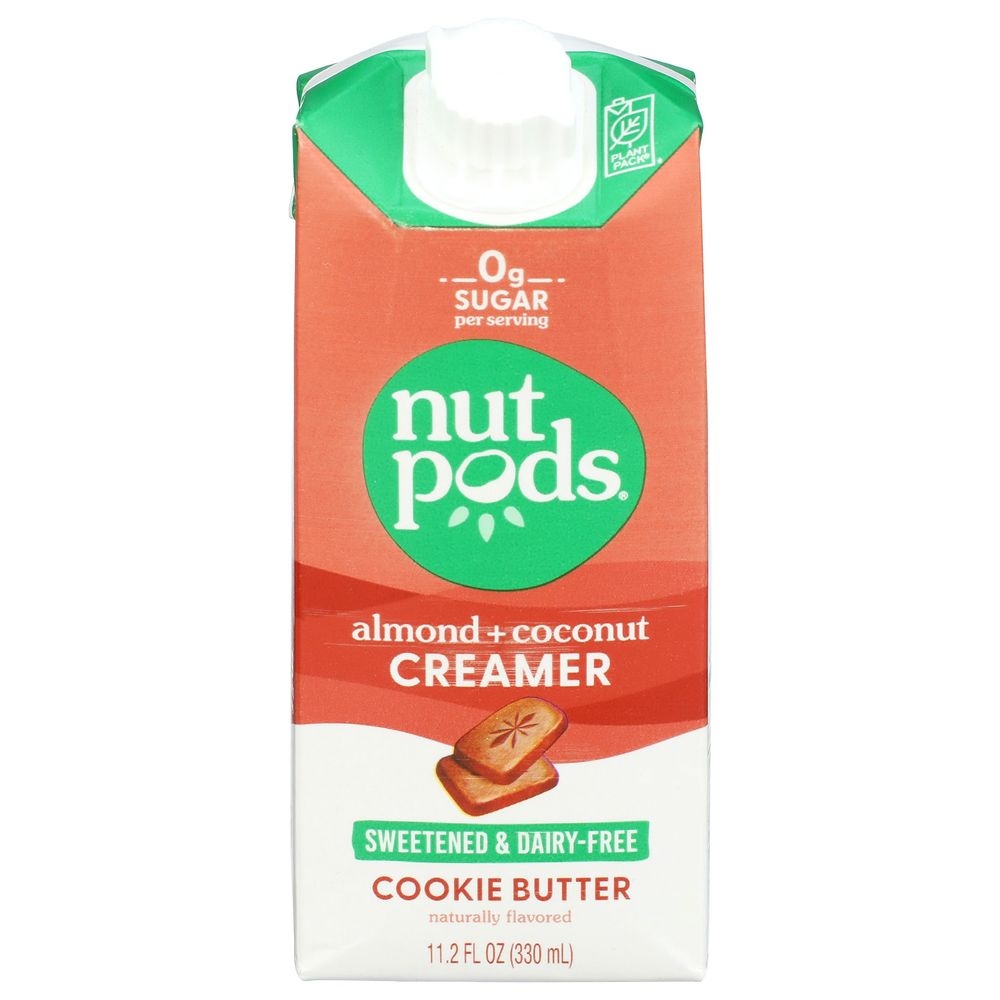 Nutpods Cookie Butter Dairy Free Sweetened Almond Plus Coconut Creamer, 11.2 Fluid Ounce -- 12 per case