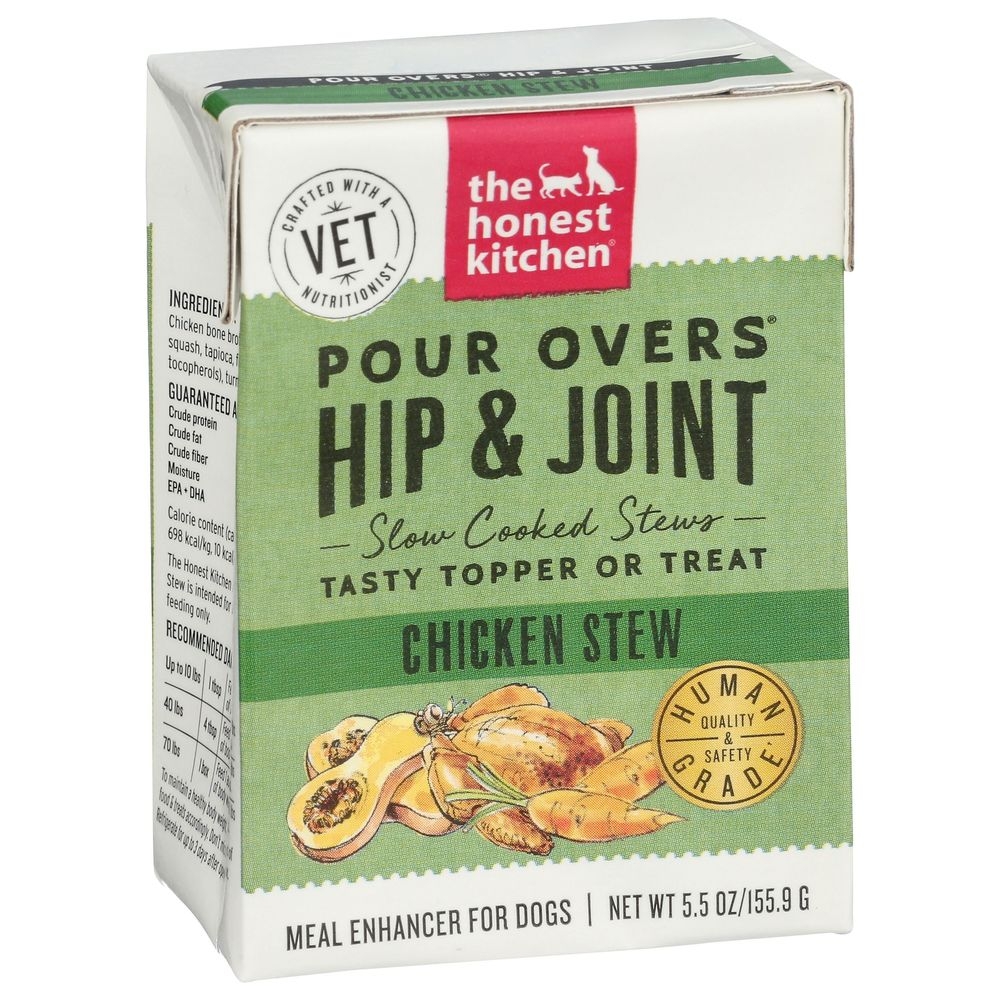 The Honest Kitchen Pour Overs Hip and Joint Chicken Stew Tasty Topper Dog Food, 5.5 Ounce -- 12 per case