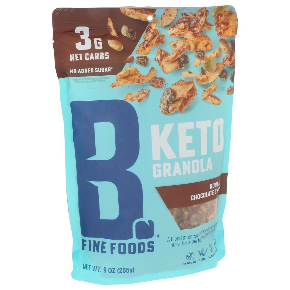 B Fine Foods Double Chocolate Chip Granola, 9 Ounce -- 6 per case