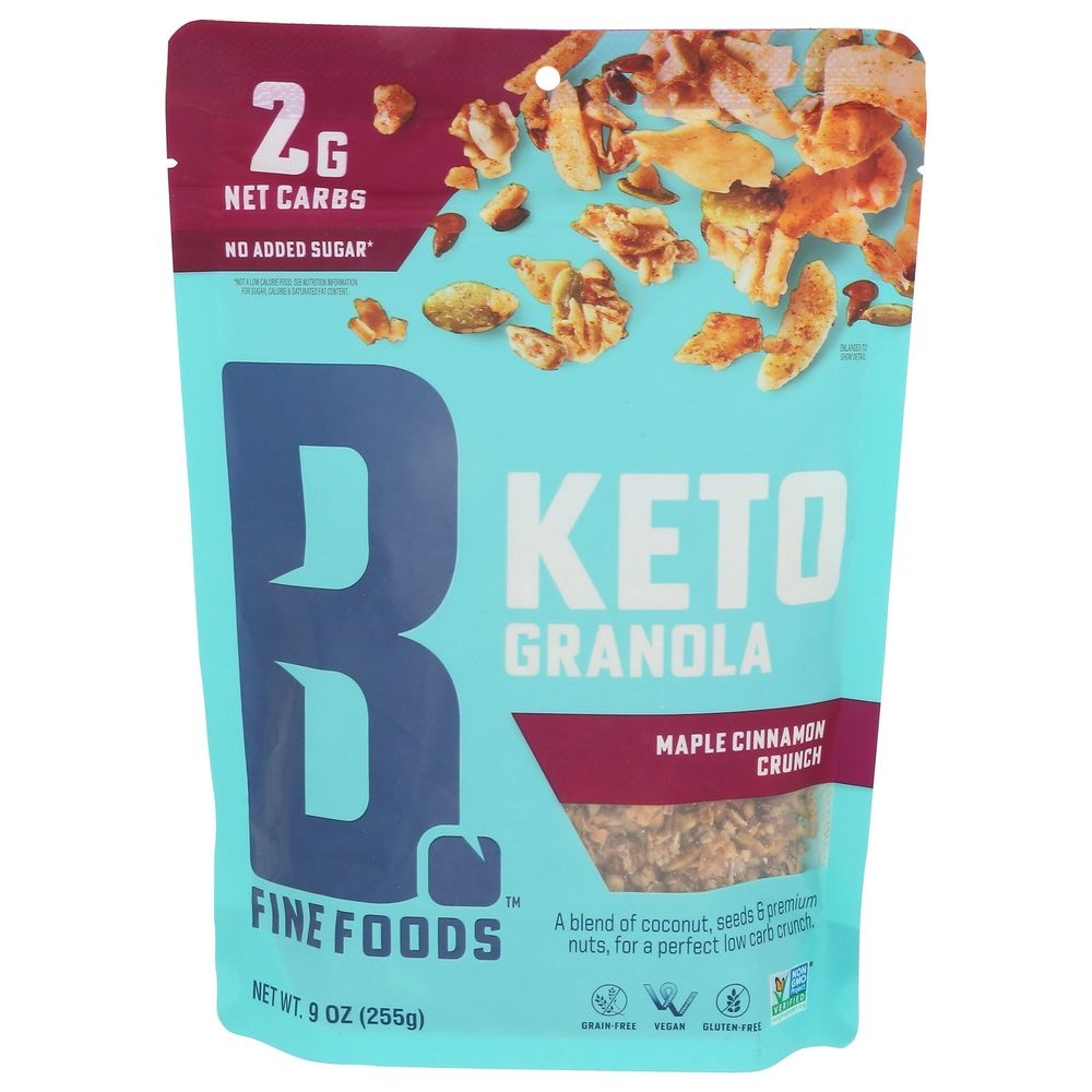 B Fine Foods Maple Cinnamon Crunch Granola, 9 Ounce -- 6 per case