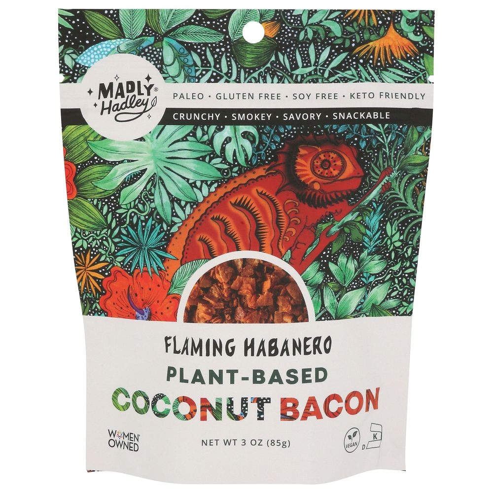 Madly Hadley Flaming Habanero Coconut Bacon, 3 Ounce -- 6 per case