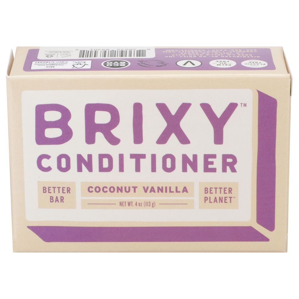 Brixy Coconut Vanilla Conditioner Bar, 4 Ounce