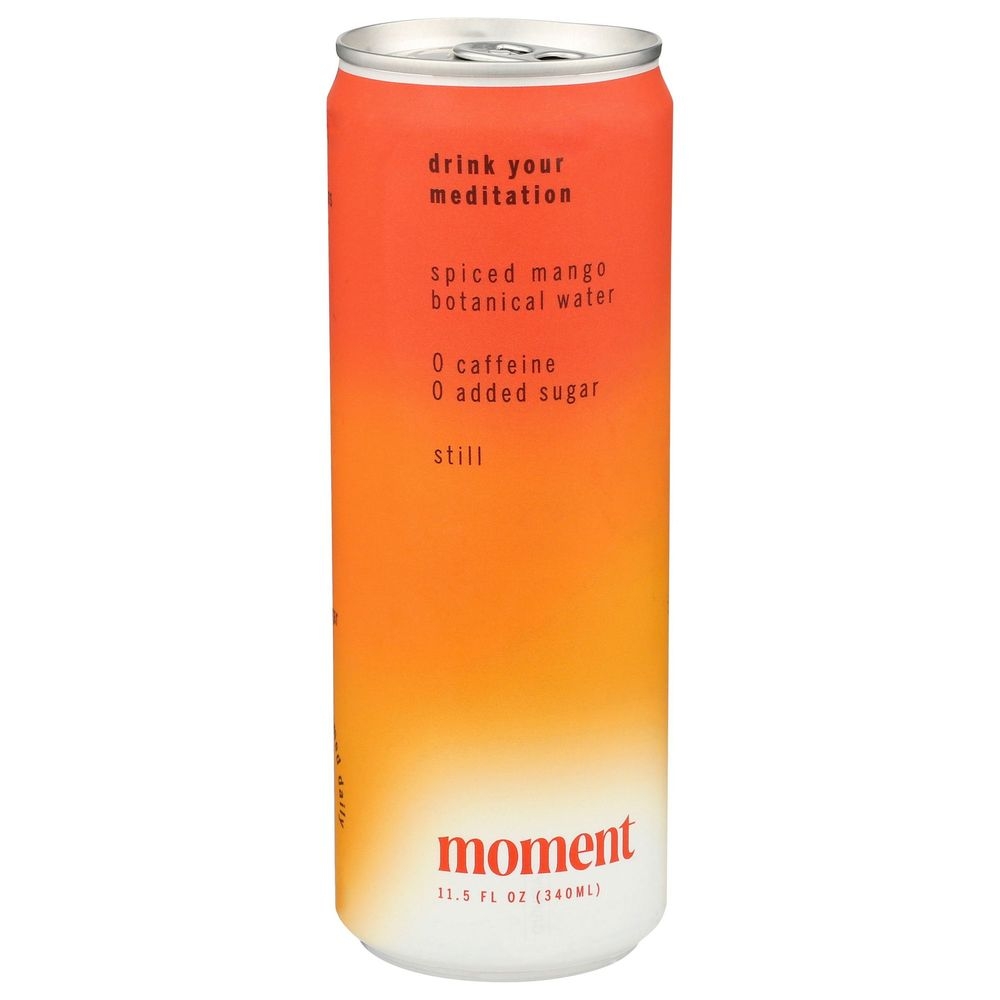 Moment Spiced Mango Still Botanical Water, 11.5 Fluid Ounce -- 12 per case
