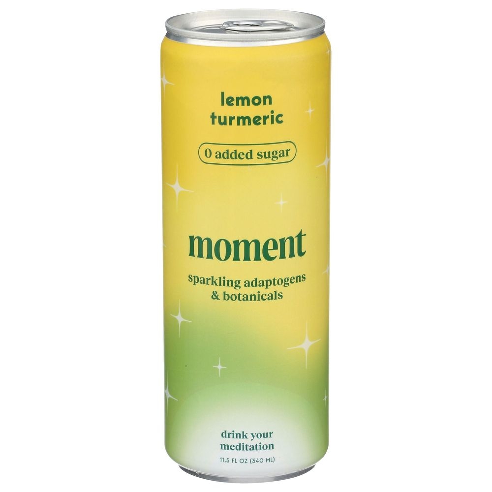 Moment Lemon Turmeric Botanical Sparkling Water, 11.5 Fluid Ounce -- 12 per case