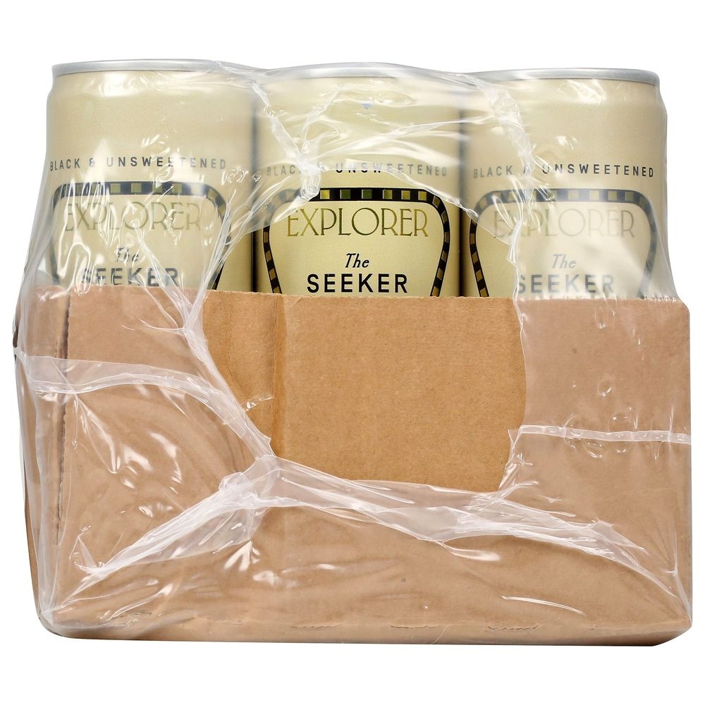 Explorer The Seeker Unsweetened Half Caf Cold Brew Coffee, 12 Fluid Ounce -- 12 per case