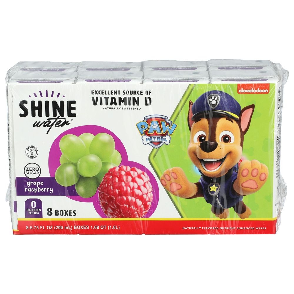 Shinewater Grape Raspberry Water, 54 Fluid Ounce TET Pack -- 4 per case