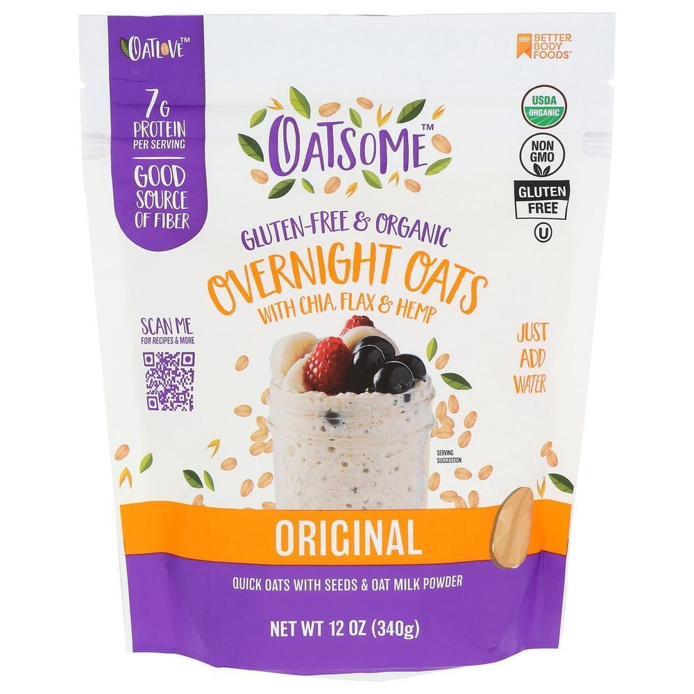 Oatsome Original Overnight Oats, 12 Ounce -- 6 per case