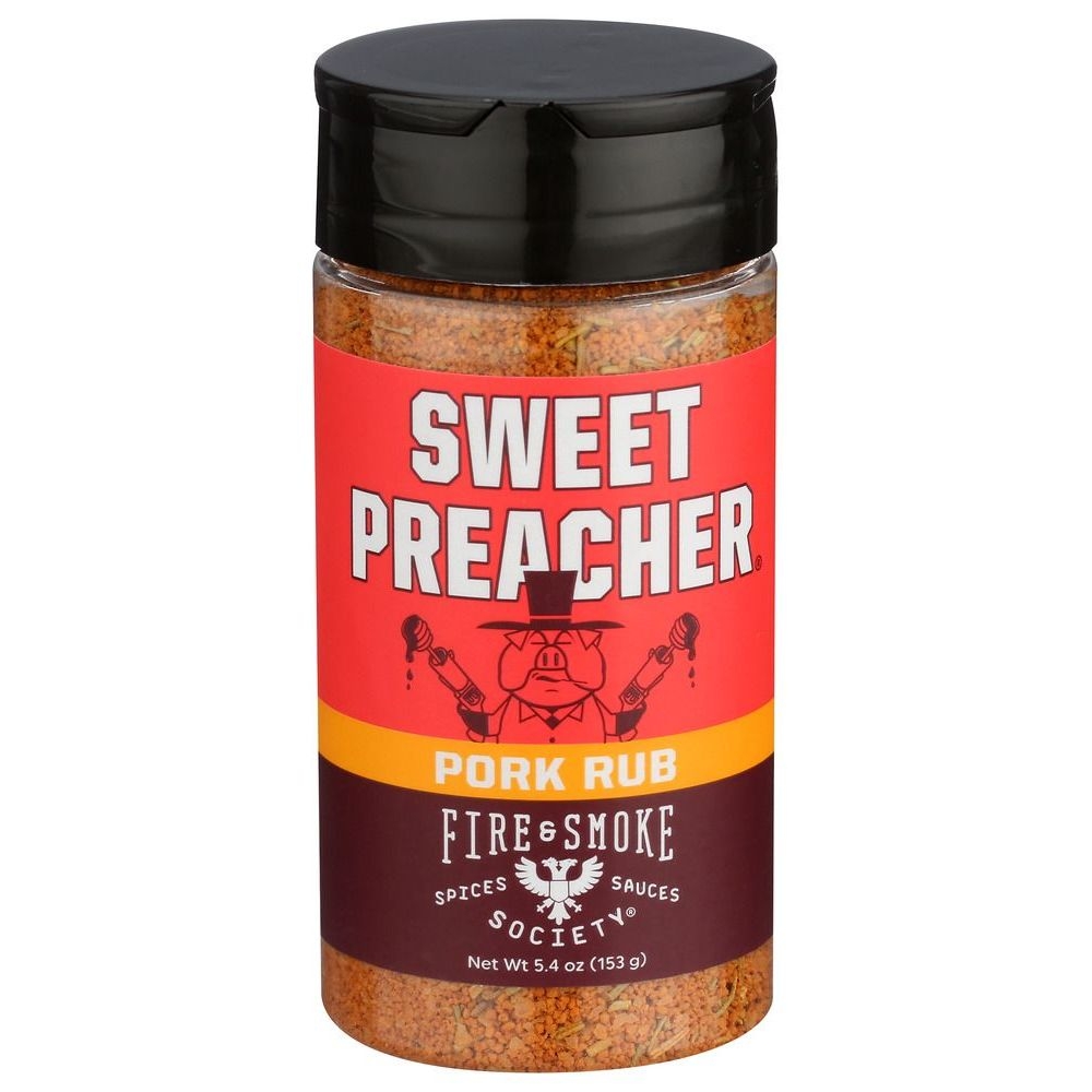 Fire and Smoke Sweet Preacher Pork Rub, 5 Ounce -- 6 per case