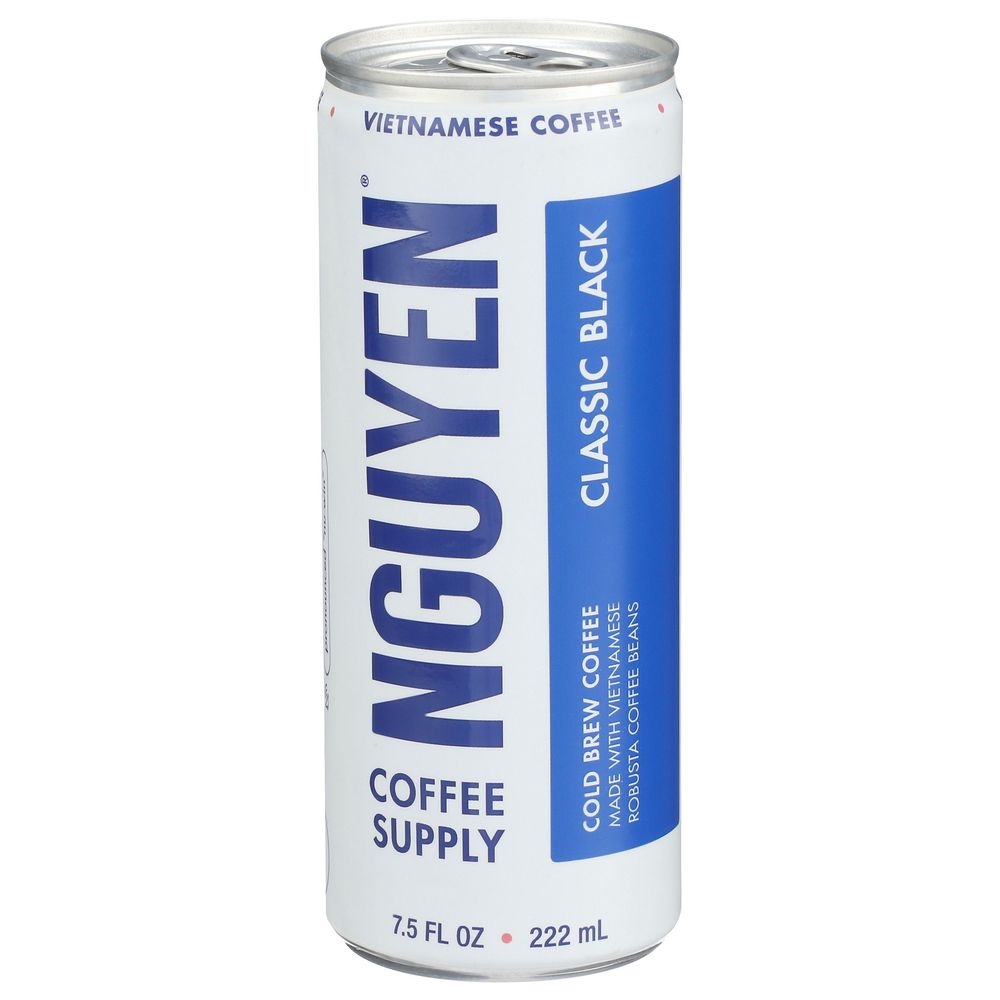 Nguyen Coffee Supply Classic Black Cold Brew Coffee, 7.5 Fluid Ounce -- 12 per case