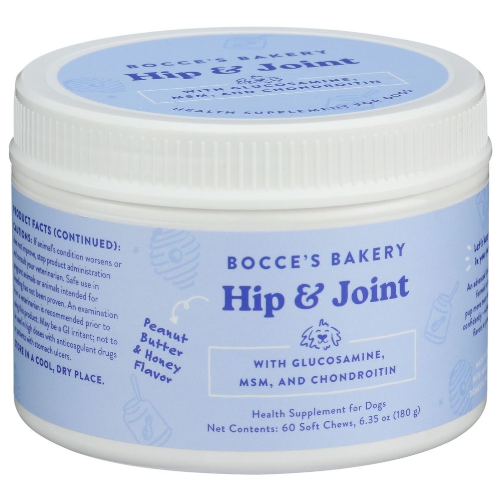 Bocces Hip and Joint Health Supplement Soft Chews for Dogs, 6.35 Ounce -- 12 per case