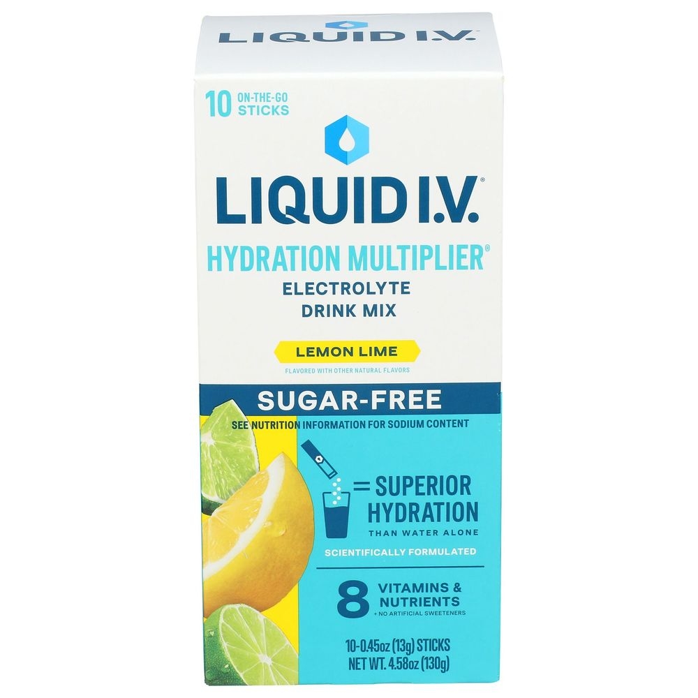 Liquid IV Hydration Multiplier Lemon Electrolyte Drink Mix, 4.58 Ounce