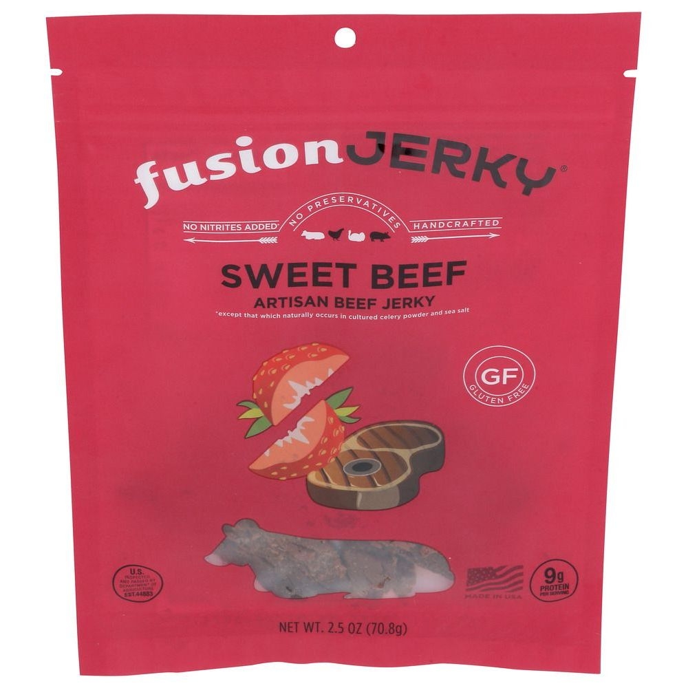 Fusion Jerky Sweet Beef Jerky, 2.5 Ounce -- 8 per case