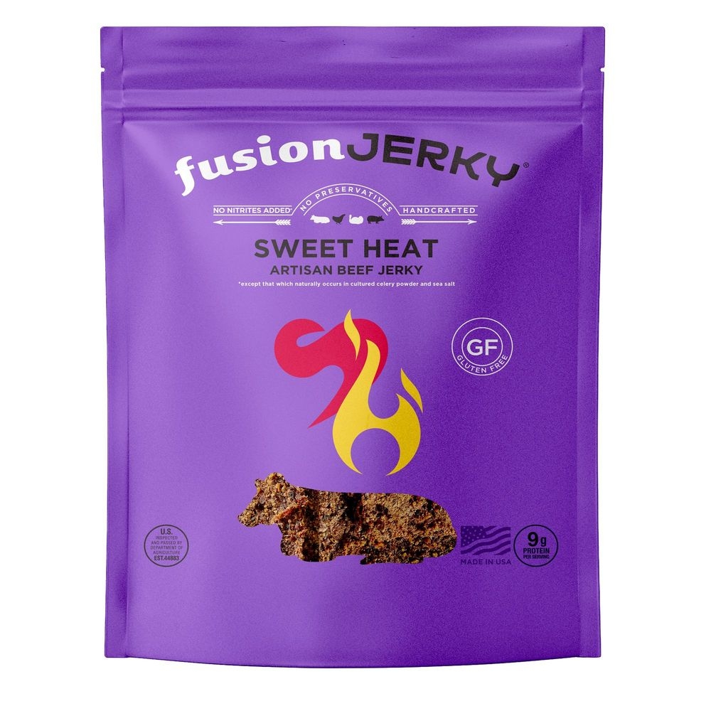 Fusion Jerky Sweet Heat Beef Jerky, 2.5 Ounce -- 8 per case